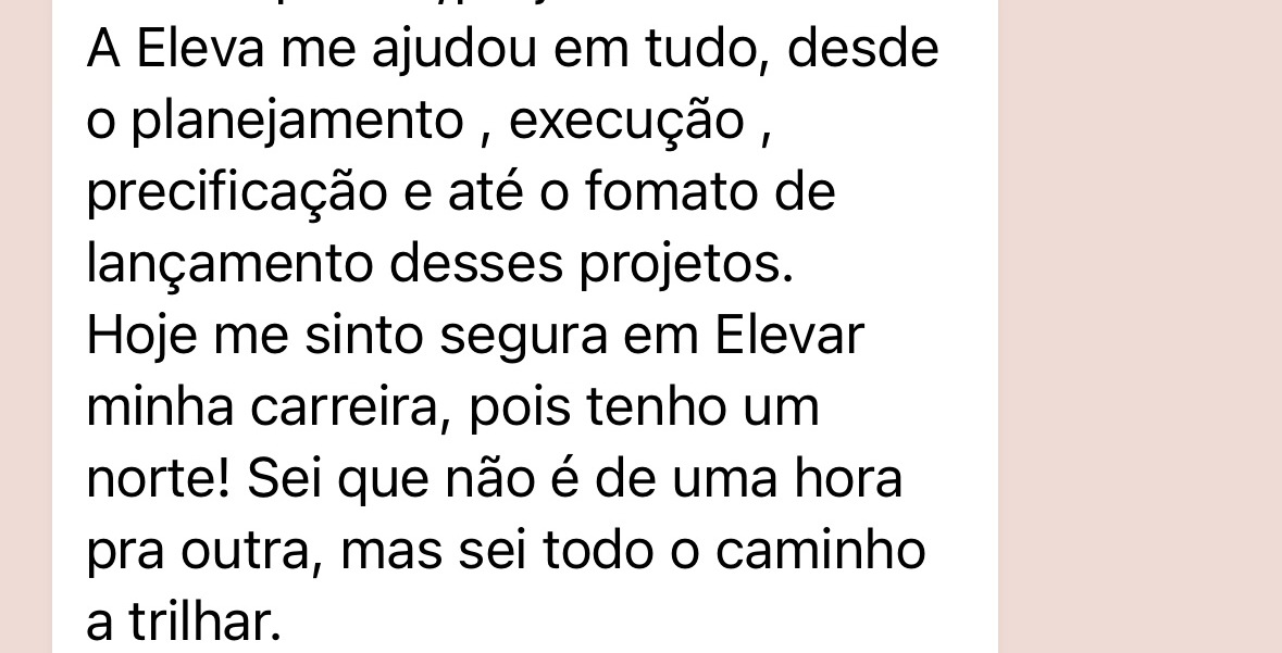Print de mensagem sobre segurança na carreira